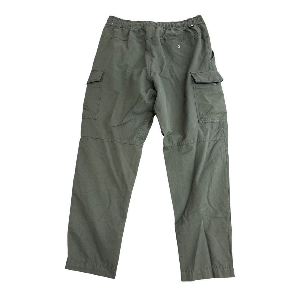 Nike Mens Cargo Pants Olive Green Elastic Waist Cotton Blend Trousers